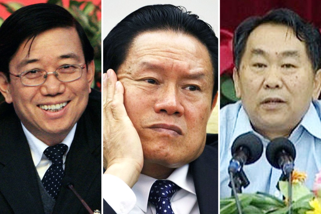 Many officials like former Sichuan deputy party chief Li Chuncheng (left) and former Sichuan vice-governor Guo Yongxiang (right) linked to Zhou Yongkang. Photos: AFP, Reuters, SCMP