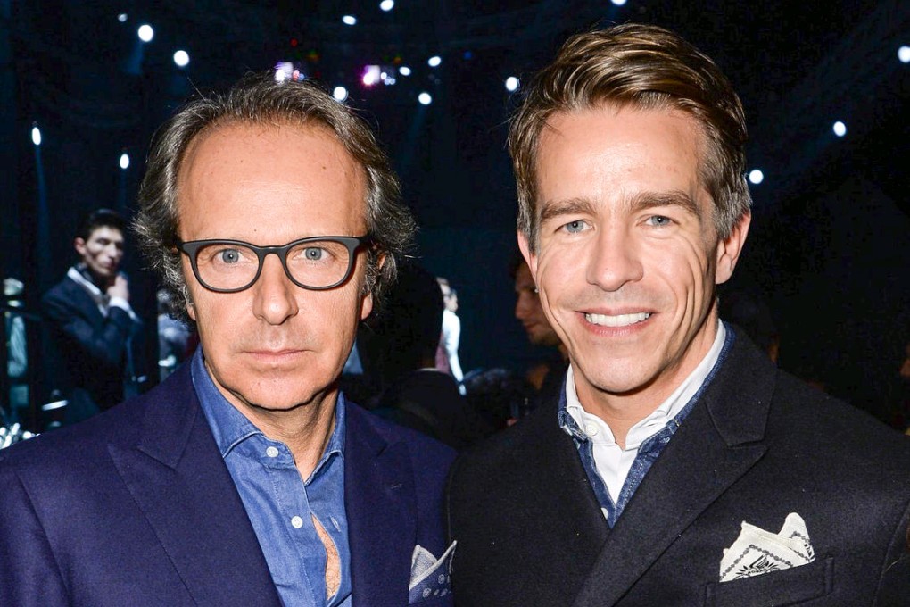 Simon Holloway (above right) with Andrea Della Valle.