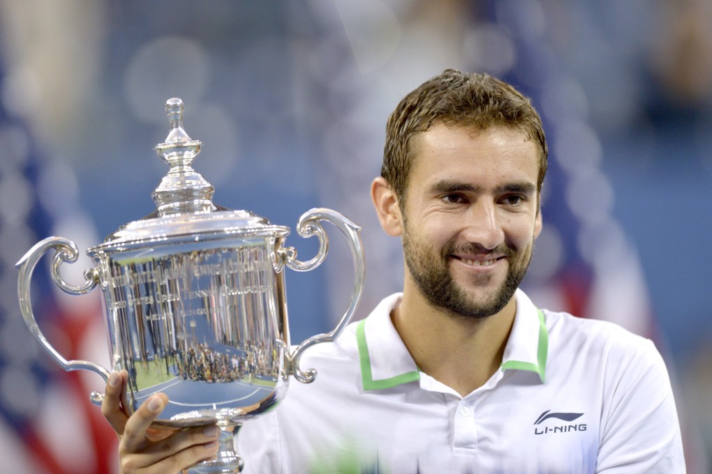 Marin Cilic with the trophy. Photo: Xinhua