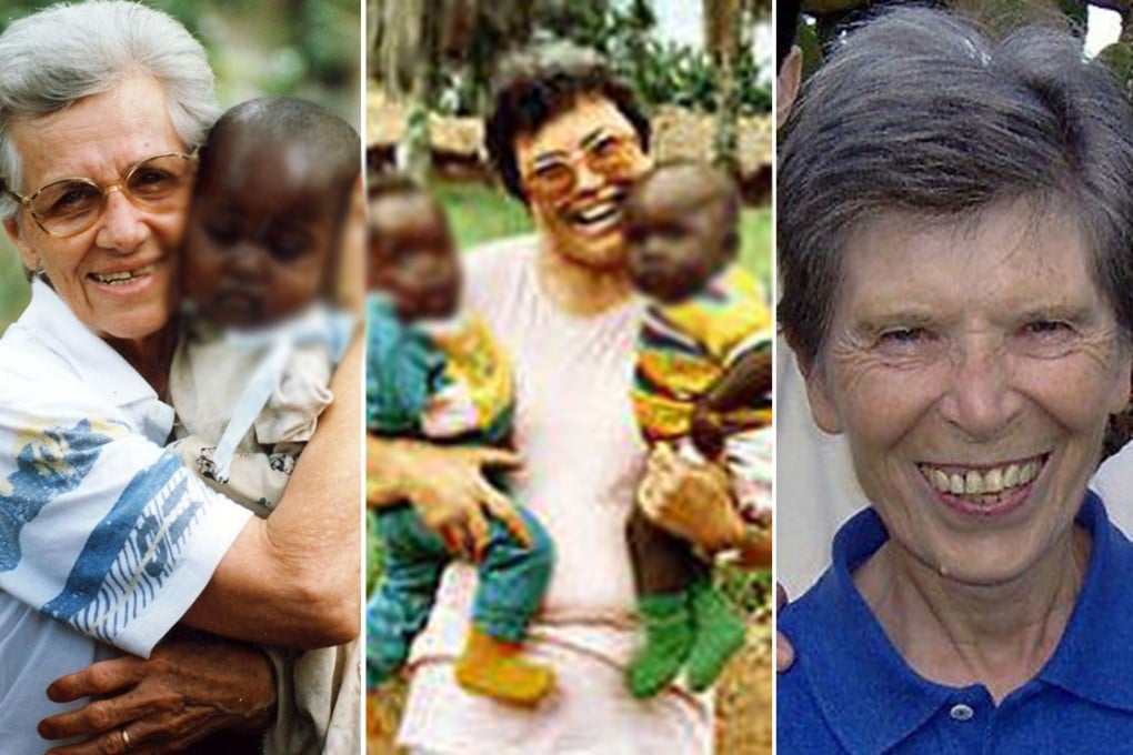 Olga Raschietti, Lucia Pulici and Bernadette Boggia. Photos: AFP