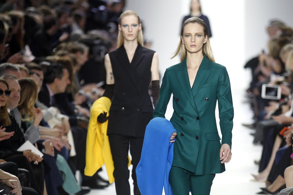 A sharp grey coat Loving the graphics on the Dries Van Noten version.