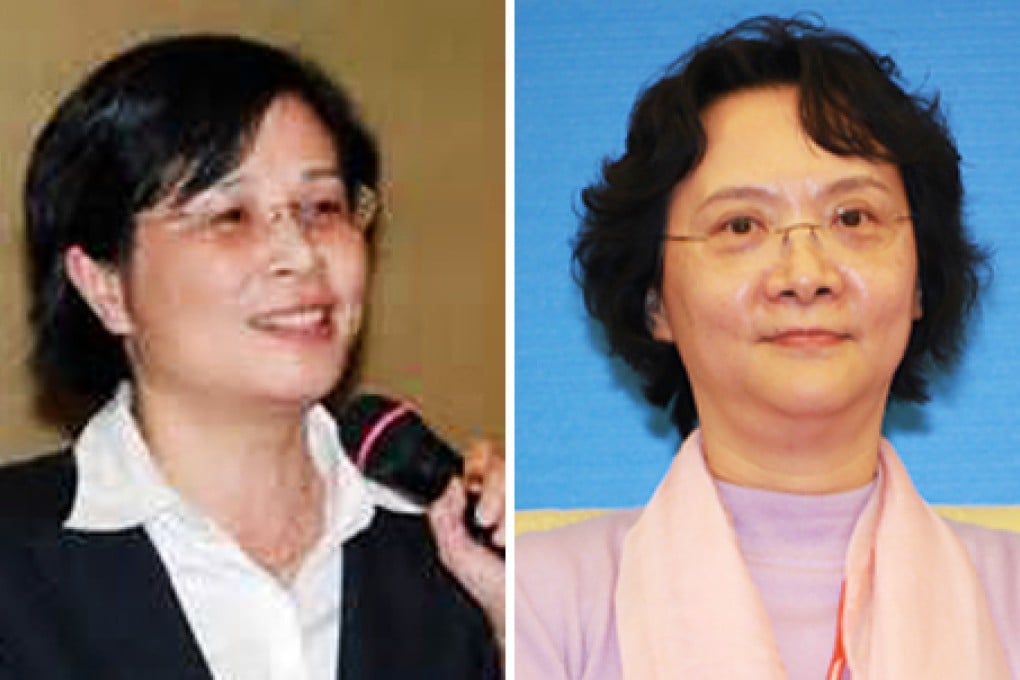 Yang Jen-ni, director general of Taiwan's Foreign Trade Bureau and Chen Xing, head of the Commerce Ministry's Department of Taiwan, Hong Kong and Macau Affairs restart talks on the merchandise trade pact at a closed-door meeting in northern Taiwan.