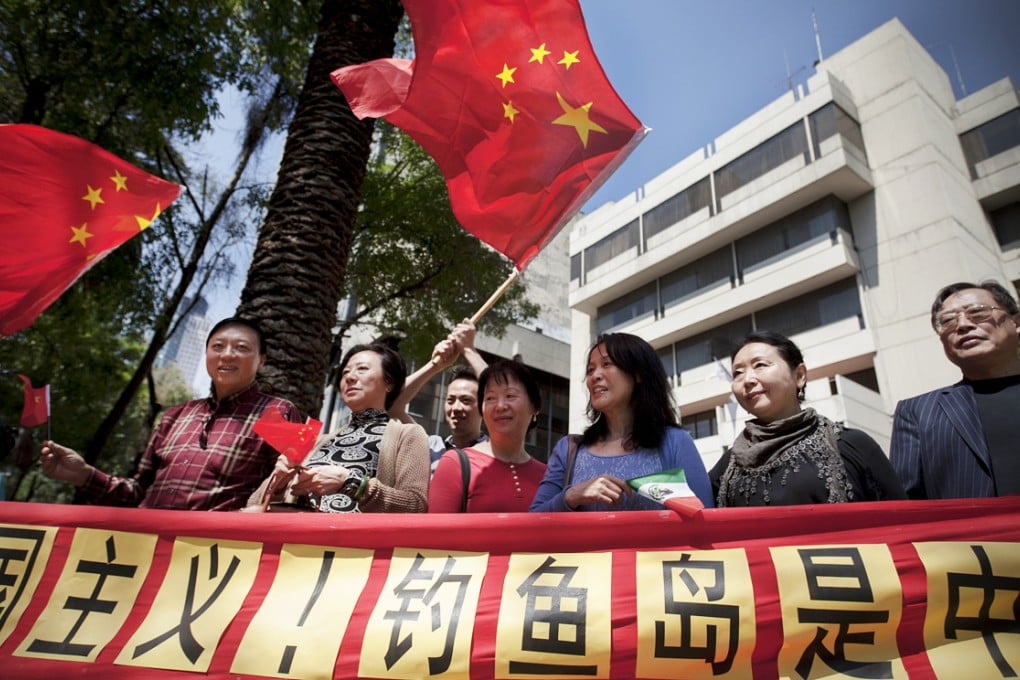 Chinese people protest against comments and actions by Japan on the Diaoyu islands. Photo: Xinhua