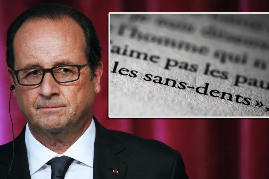 French President Francois Hollande has launched a fresh salvo against Valerie Trierweiler's claim in the book that he jokingly referred to the destitute as "toothless" in private. Photos: Reuters, AFP