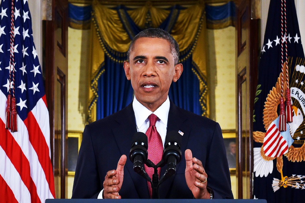US President Barack Obama delivers a prime time address from the White House on September 10, 2014.  Photo: AFP