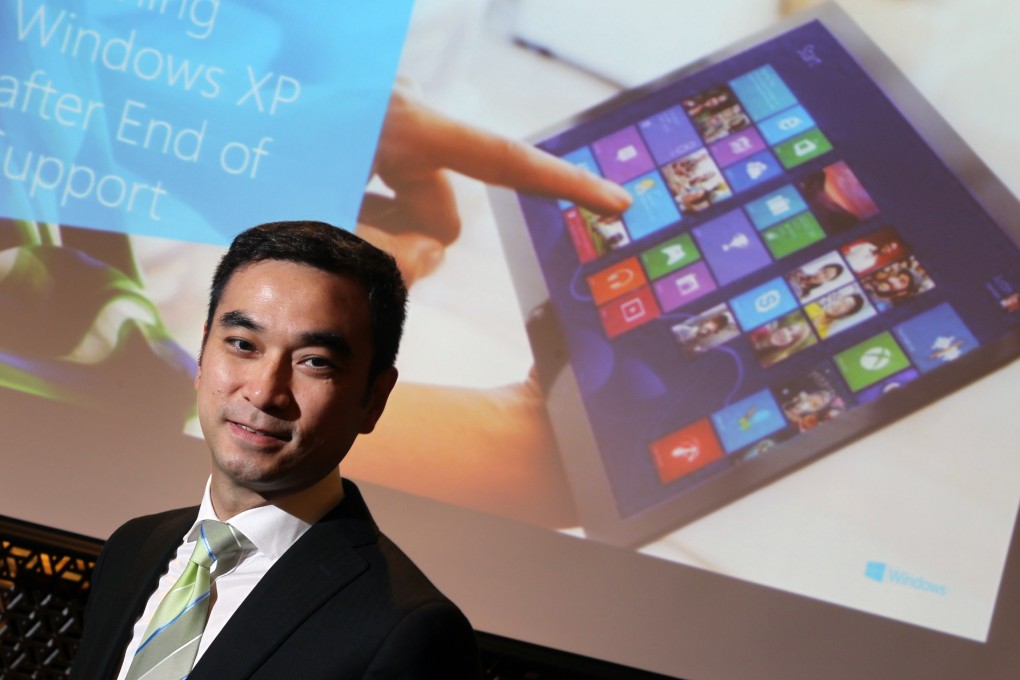 Alan Chan, Microsoft's technology officer in Hong Kong, advised against using public computers and public wireless internet services for internet banking and other sensitive activities. Photo: Sam Tsang