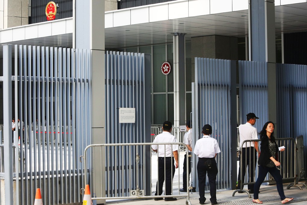 The government erected a three-metre fence to improve security. Photo: Sam Tsang