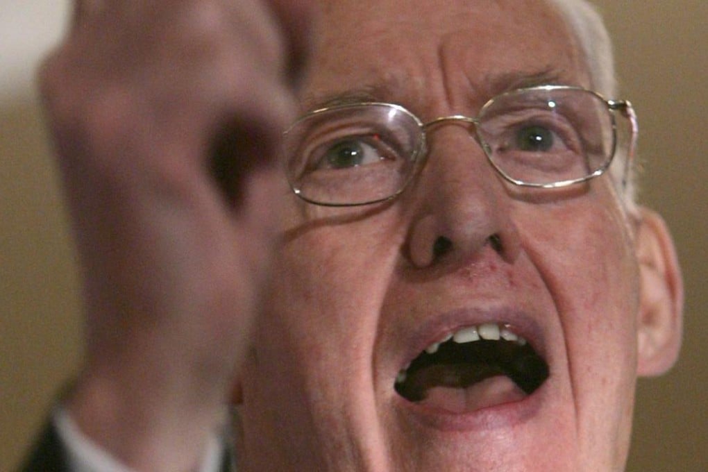 Paisley addresses his party's annual conference in 2006. Photo: EPA
