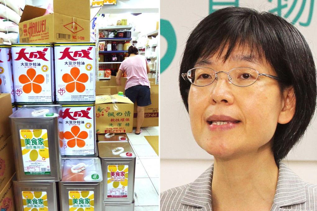 Vivian Lau Lee-kwan said a legal order giving effect to the ban on all 25 Chang Guann oil and lard brands would be handed down "in days". Photo: EPA