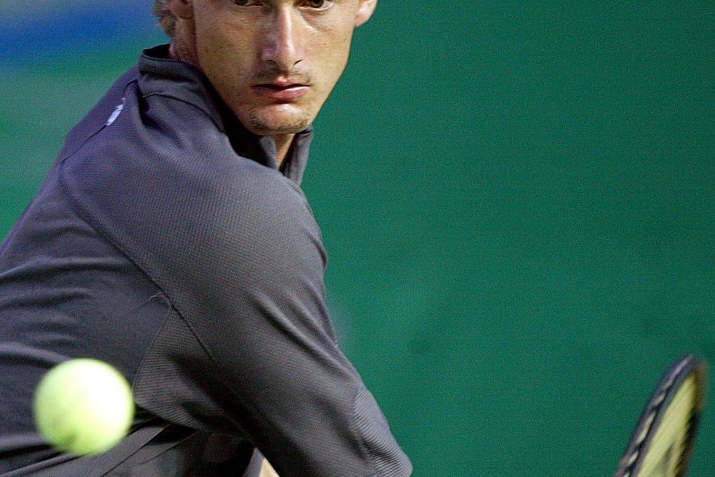 Juan Carlos Ferrero in action during the Salem Open tennis tournament in Hong Kong in 2002. Photo: AFP