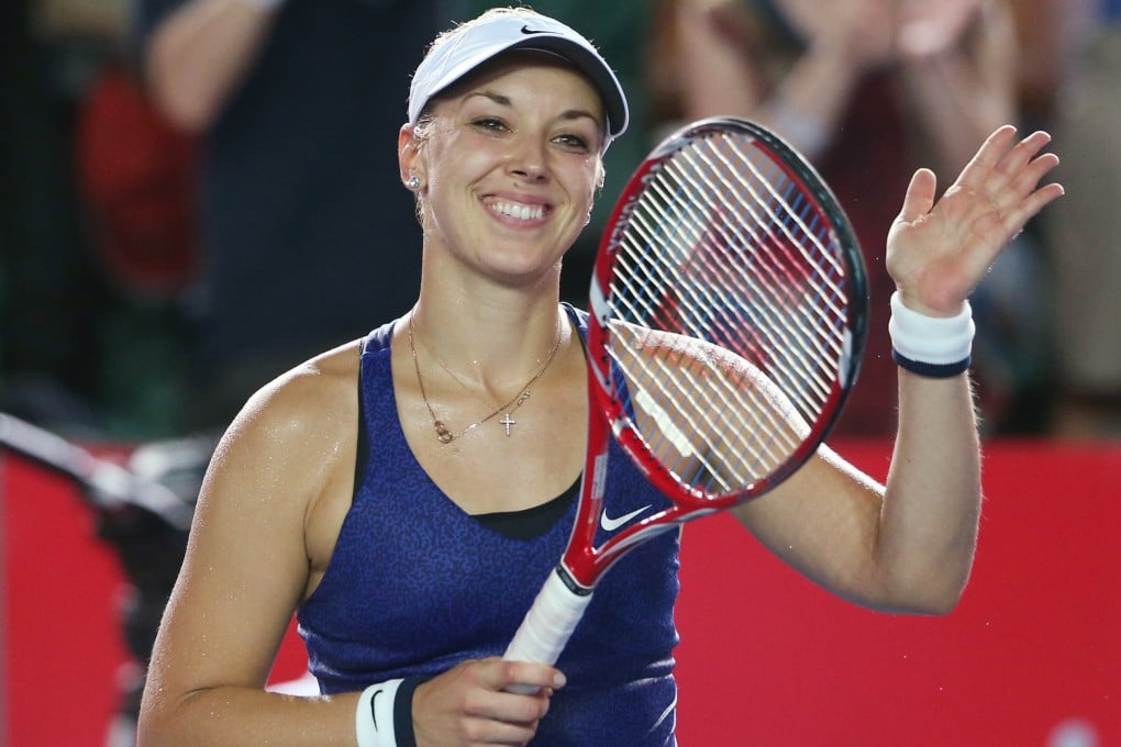 Sabine Lisicki seemed to struggle with the heat before overcoming Karolina Pliskova. Photo: AFP