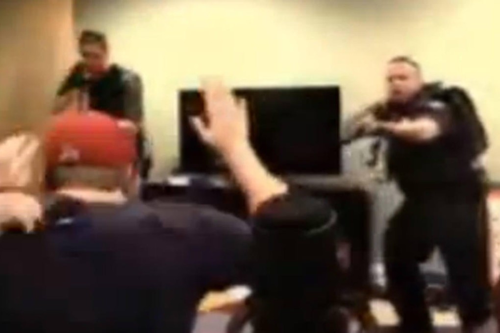 Jordan Mathewson's "swatting" is broadcast on the internet.