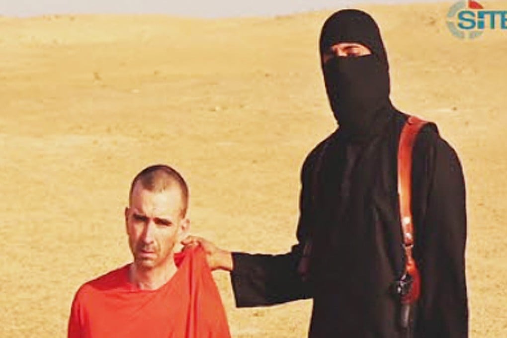 A frame from the video showing aid worker Haines. Photo: Reuters