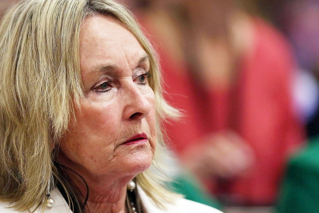 June Steenkamp, mother of Reeva Steenkamp, weeps as the judgment is handed down in the Oscar Pistorius murder trial. Photo: AFP