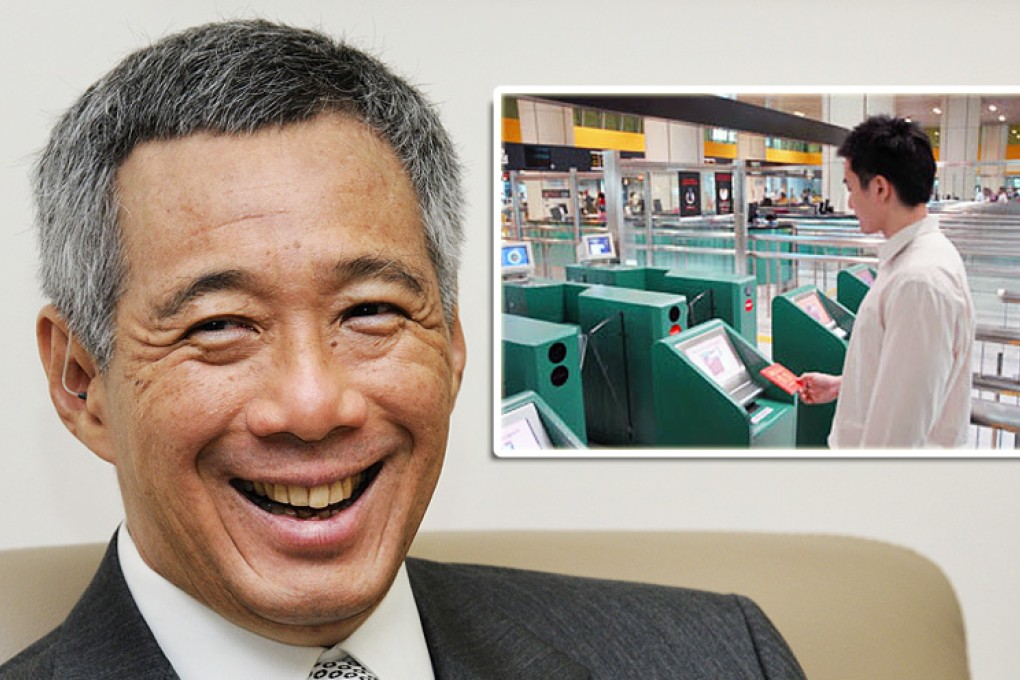 Singaporean Prime Minister Lee Hsien Loong is expected to sign a mutual agreement on automated clearance this week.