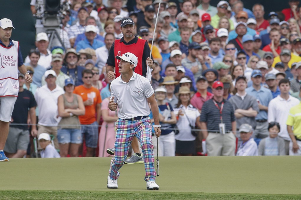 Billy Horschel just misses a putt on the 17th green but the Tour Championship is already in safe keeping. Photo: EPA