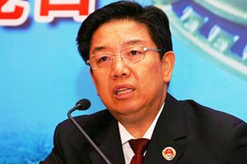 Qiu Xueqiang, deputy head of the Supreme People’s Procuratorate, disputed media speculation that the central leadership was shifting its focus away from cracking down on corrupt cadres. Photo: SCMP Pictures