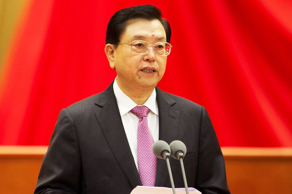 Zhang Dejiang said Beijing's decision "completely fits" Hong Kong's situation. Photo: Xinhua