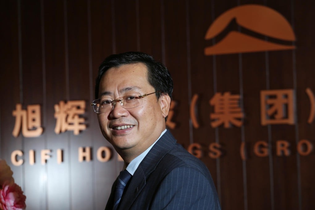 Cifi chairman Lin Zhong says the firm has already achieved 60 per cent of this year's sales target of 22 billion yuan. Photo: Felix Wong