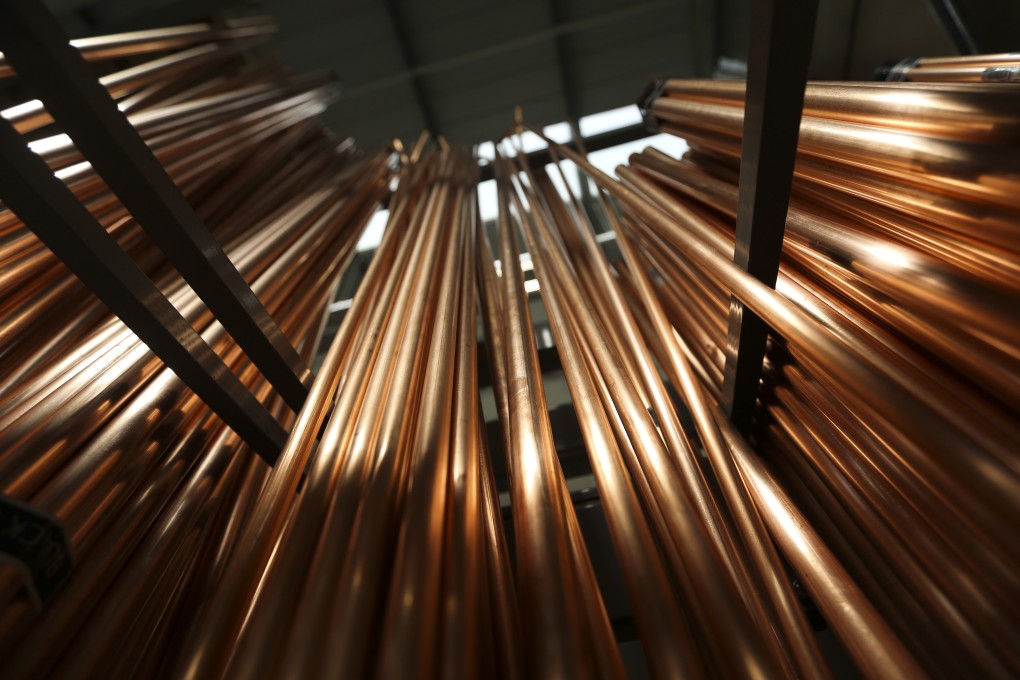 Refined copper production in August was 20.16 per cent higher than a year before. Photo: Bloomberg