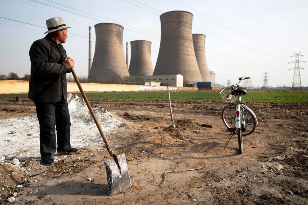 A power plant in Xingtai, Hebei, where average air quality has been the worst on the mainland for the past year. Photo: AFP