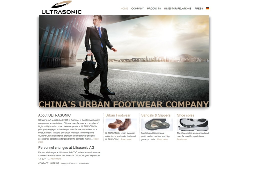 Top executives from Chinese shoemaker Ultrasonic missing