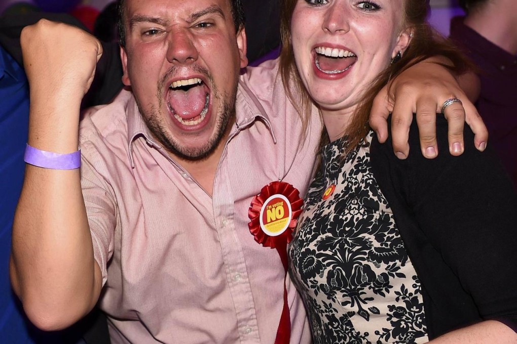 Emotions ran high on both sides after the 3.6 million votes were counted. Photo: Reuters