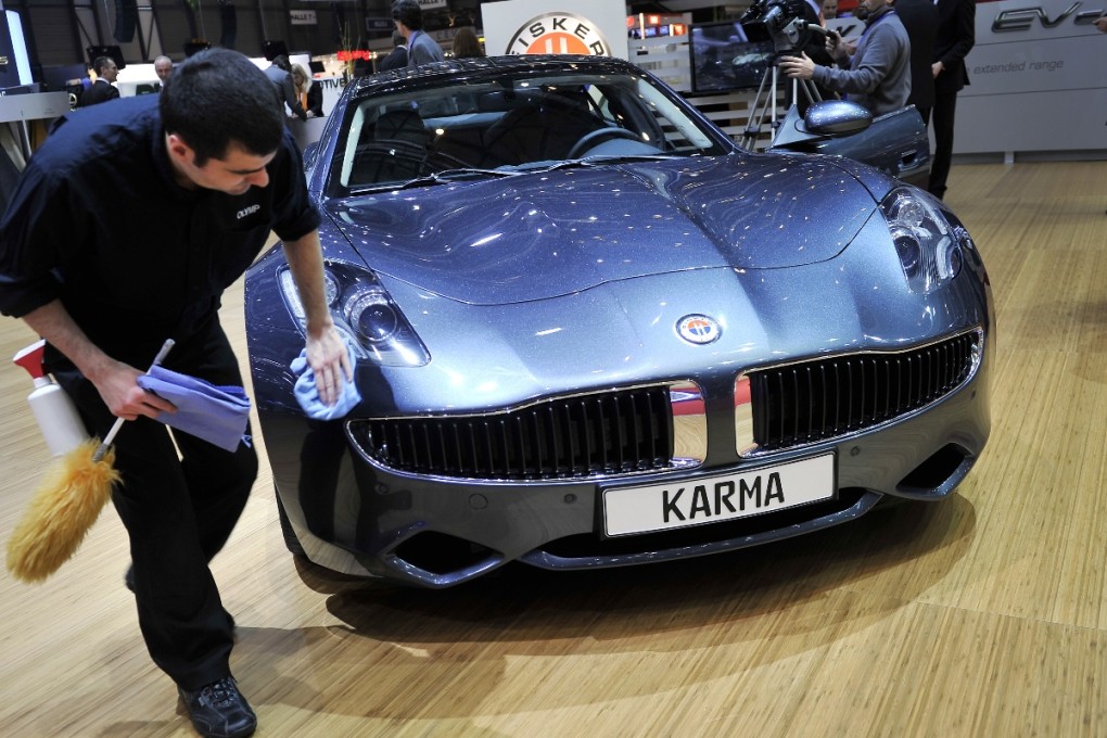 Wanxiang Group, which bought electric car pioneer Fisker Automotive from bankruptcy, is accelerating the relaunch of Fisker’s Karma hybrid luxury car. Photo: AFP