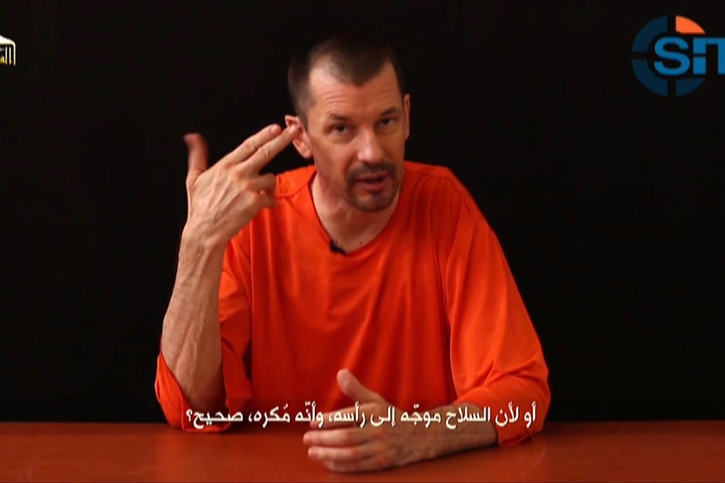 A still image taken from a purported Islamic State video shows British captive John Cantlie making a statement about programmes revealing the truth about the jihadist group. Photo: Reuters