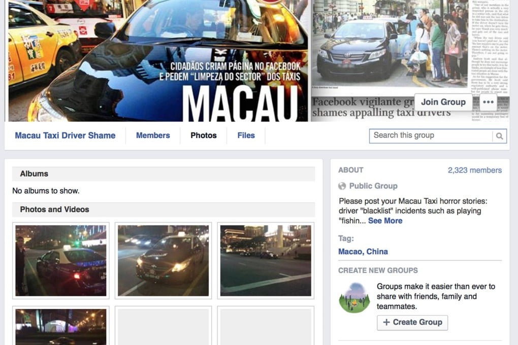 The Macau Taxi Driver Shame page