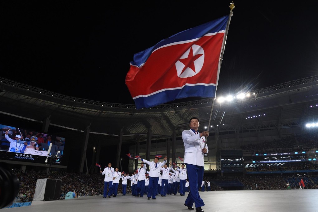 The North Korean delegation were warmly greeted at the opening ceremony of the Asian Games in South Korea's Incheon. Photo: AFP