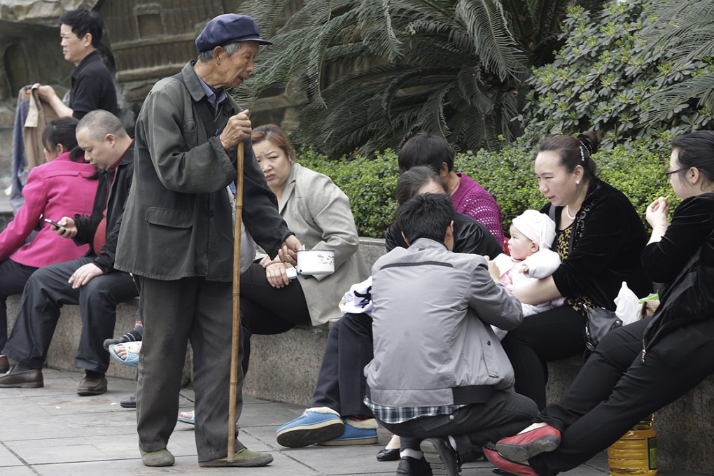 Elderly people in China who have lost their children can face a difficult time under the one-child policy. Photo: AP