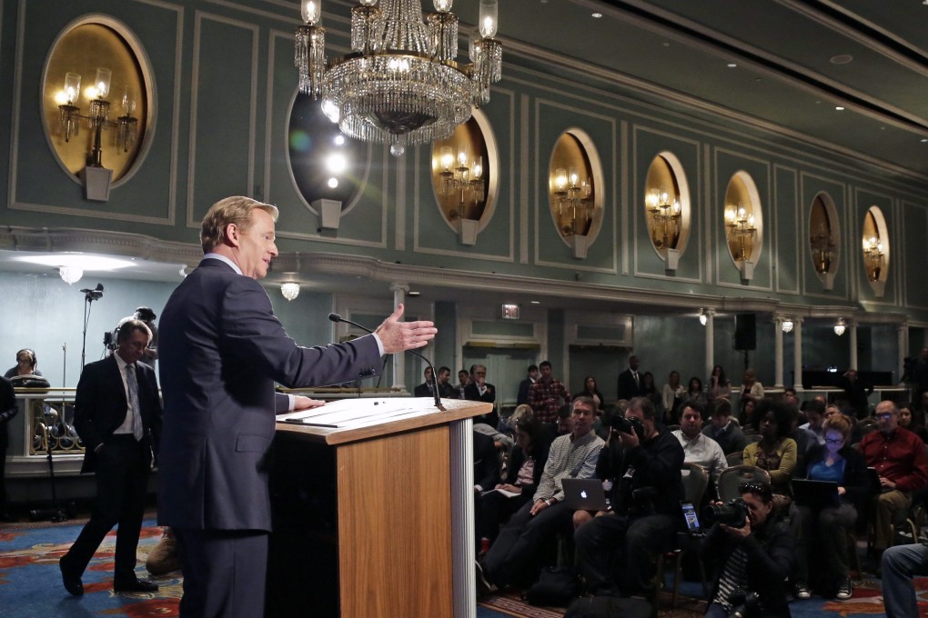 NFL commissioner Roger Goodell finally broke his silence on Friday by addressing the media. Photo: EPA