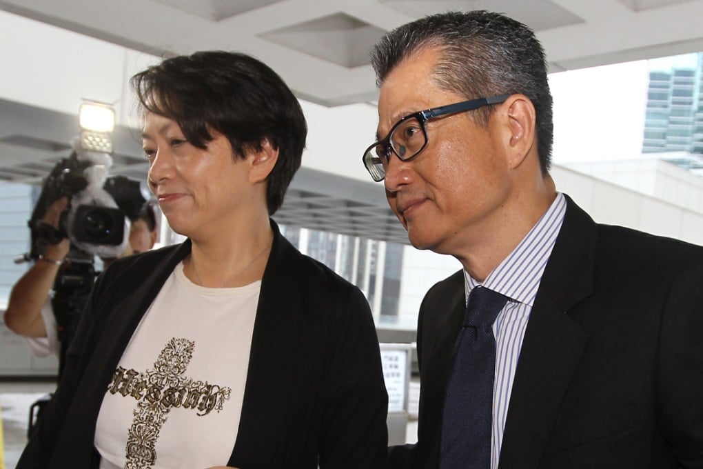 Frieda Hui with her husband Paul Chan. Photo: Edward Wong