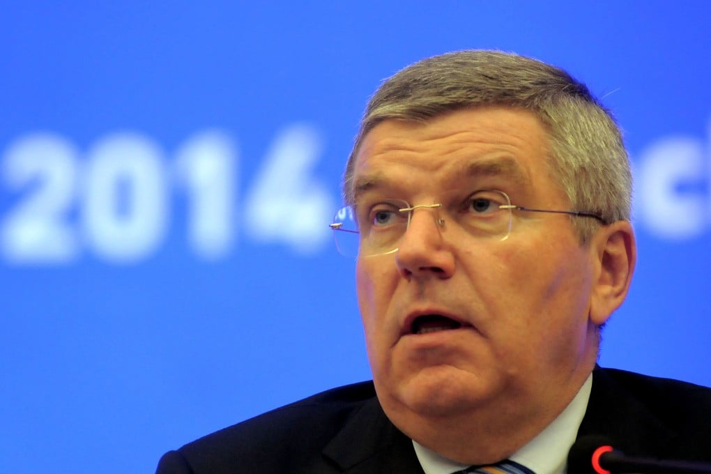 IOC chief Thomas Bach gives a keynote address to Asian sporting leaders at the general assembly of the Olympic Council of Asia. Photo: AFP