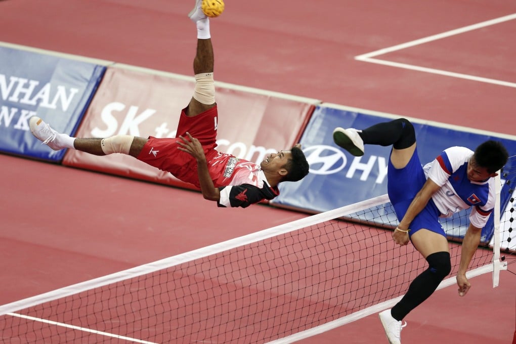Sepak takraw offers smaller southeast Asian nations to win medals at the Asiad. Photo: Reuters