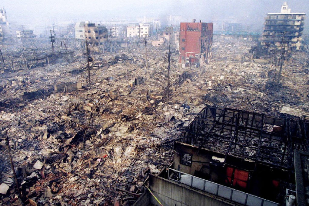 Devastation in Kobe after the huge 1995 earthquake. Photo: Reuters