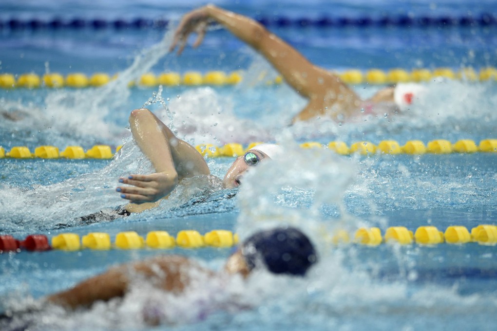 Hong Kong's Siobhan Haughey competes in the heats of the women's 100m freestyle at the Munhak Park Tae-hwan Aquatics Centre. Photo: AFP