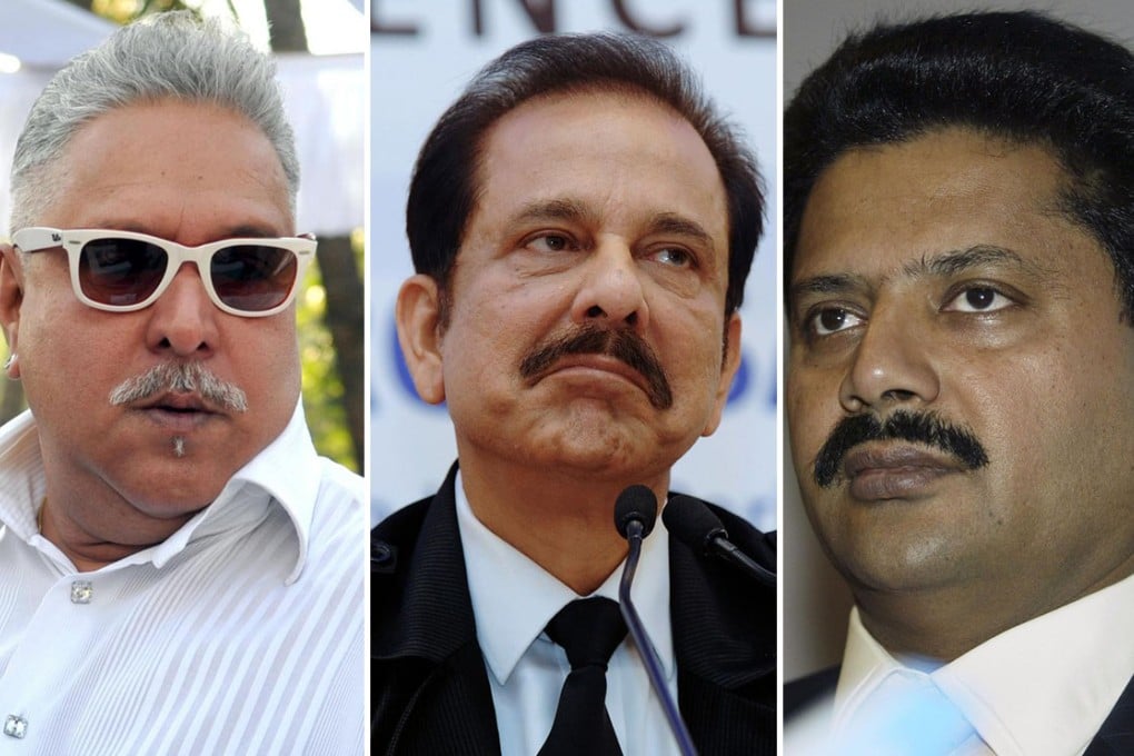From left: Vijay Mallya, Subrata Roy and T. Venkattram Reddy.