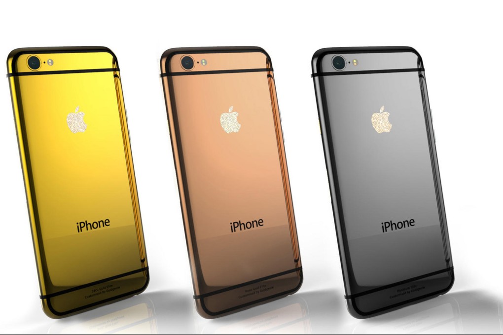 Goldgenie offers customised versions of Apple's iPhone 6, including 24 carat gold-plating starting from £2,437. Photo: SCMP Pictures