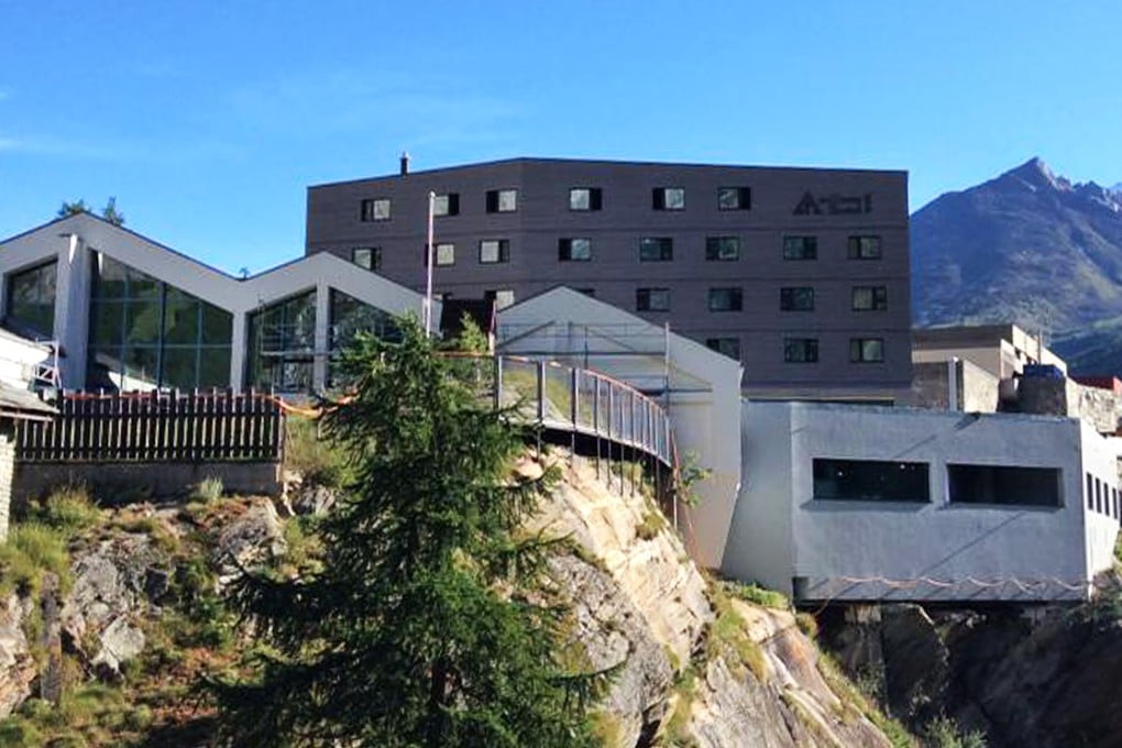 WellnessHostel 4000 in the glacier village of Saas-Fee in the canton of Valais.