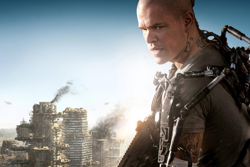 Matt Damon in the Elysium.
