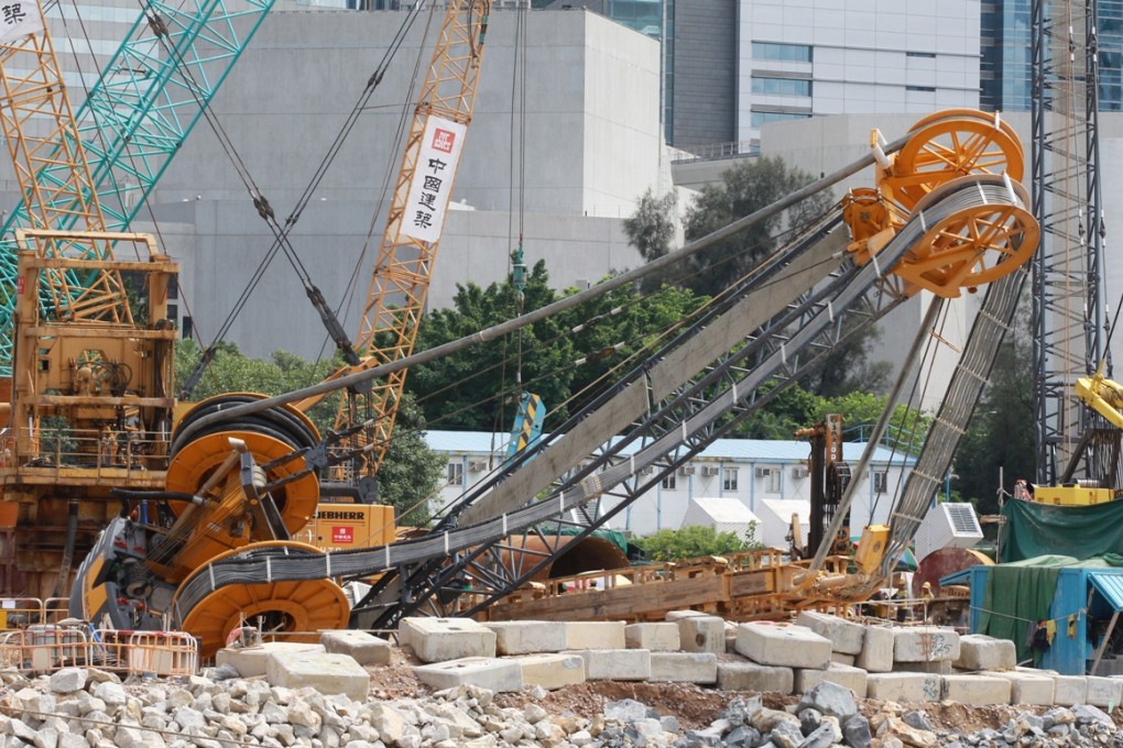 The one exception to Hong Kong’s improving safety profile is construction, where the number of accidents reached 3,232 last year. Photo: Edward Wong