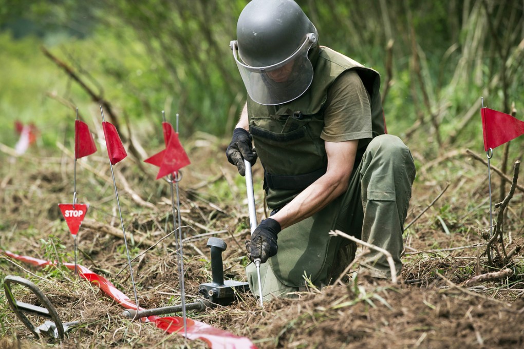 US has pledged to eliminate all stockpiles of landmines except those to defend South Korea. Photo: AP