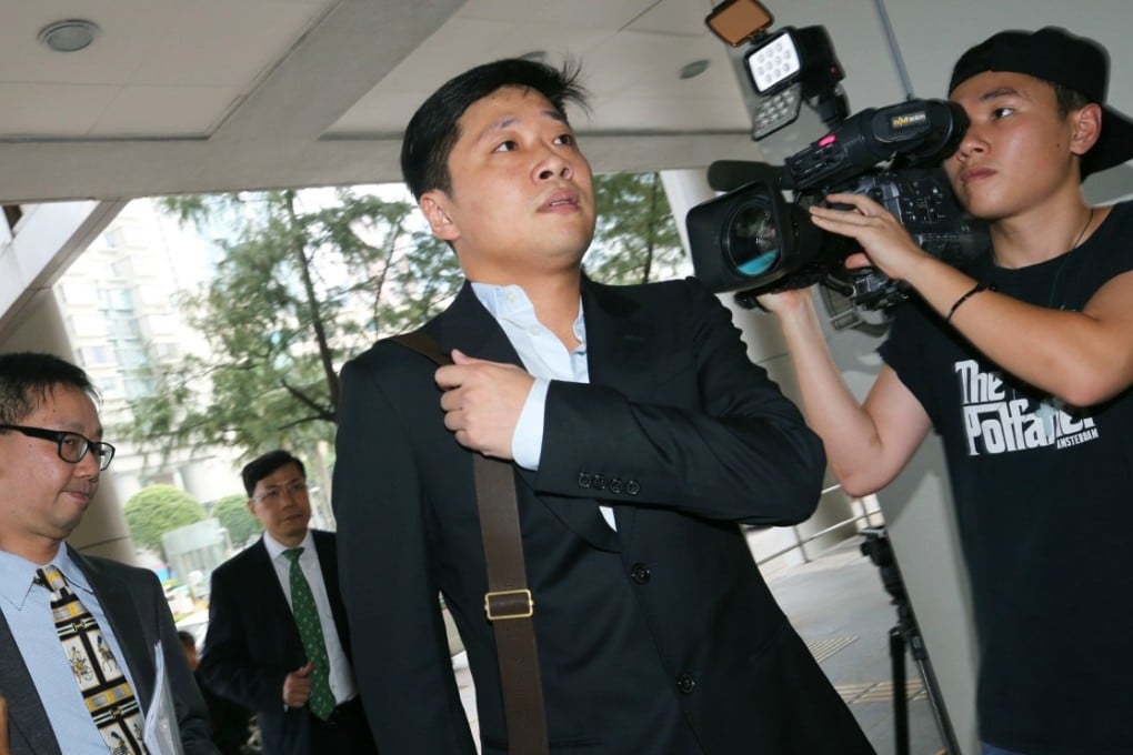 Fan Weijun outside court yesterday. Photo: David Wong