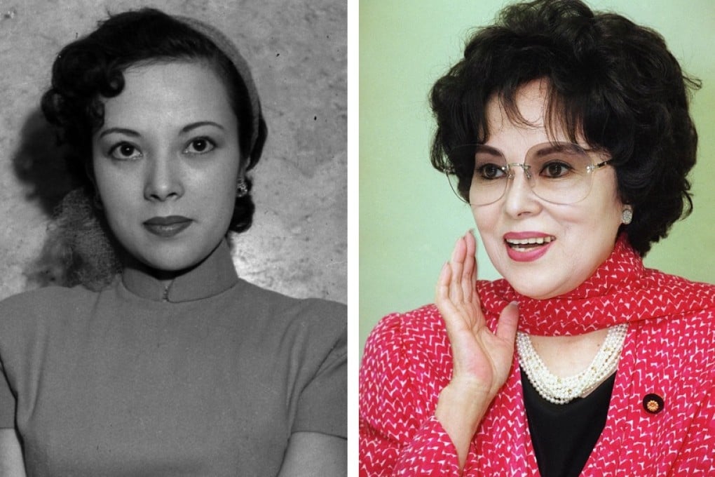 Yoshiko Yamaguchi in 1949 and in 2005.