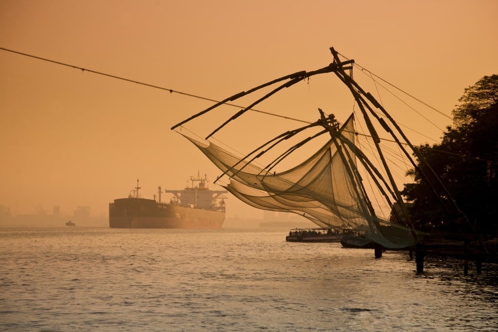 Cheenavala fishing nets along the Malabar Coast, in Kerala, India, bear testament to early Sino-Indian ties.
