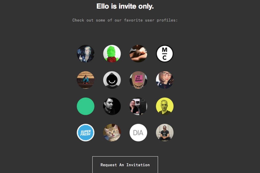 Ello does not require real names.