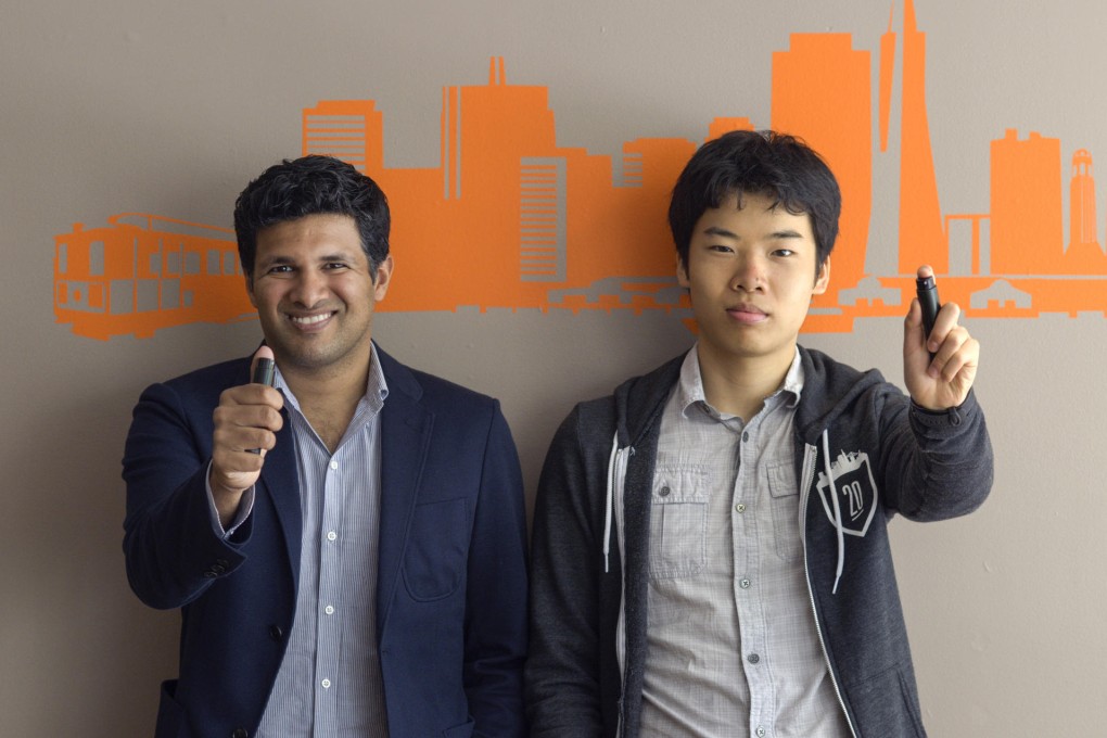 Sprayable Energy co-founders Deven Soni (left) and Ben Yu.