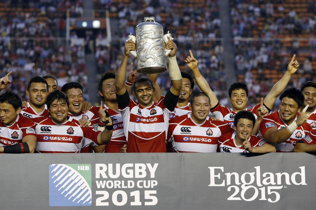 Veteran Michael Leitch, seen hoisting the Asian Five Nations trophy for Japan's 15s team, will return to their sevens squad as they look to defend their Asian Games crown in Incheon. Photo: Reuters